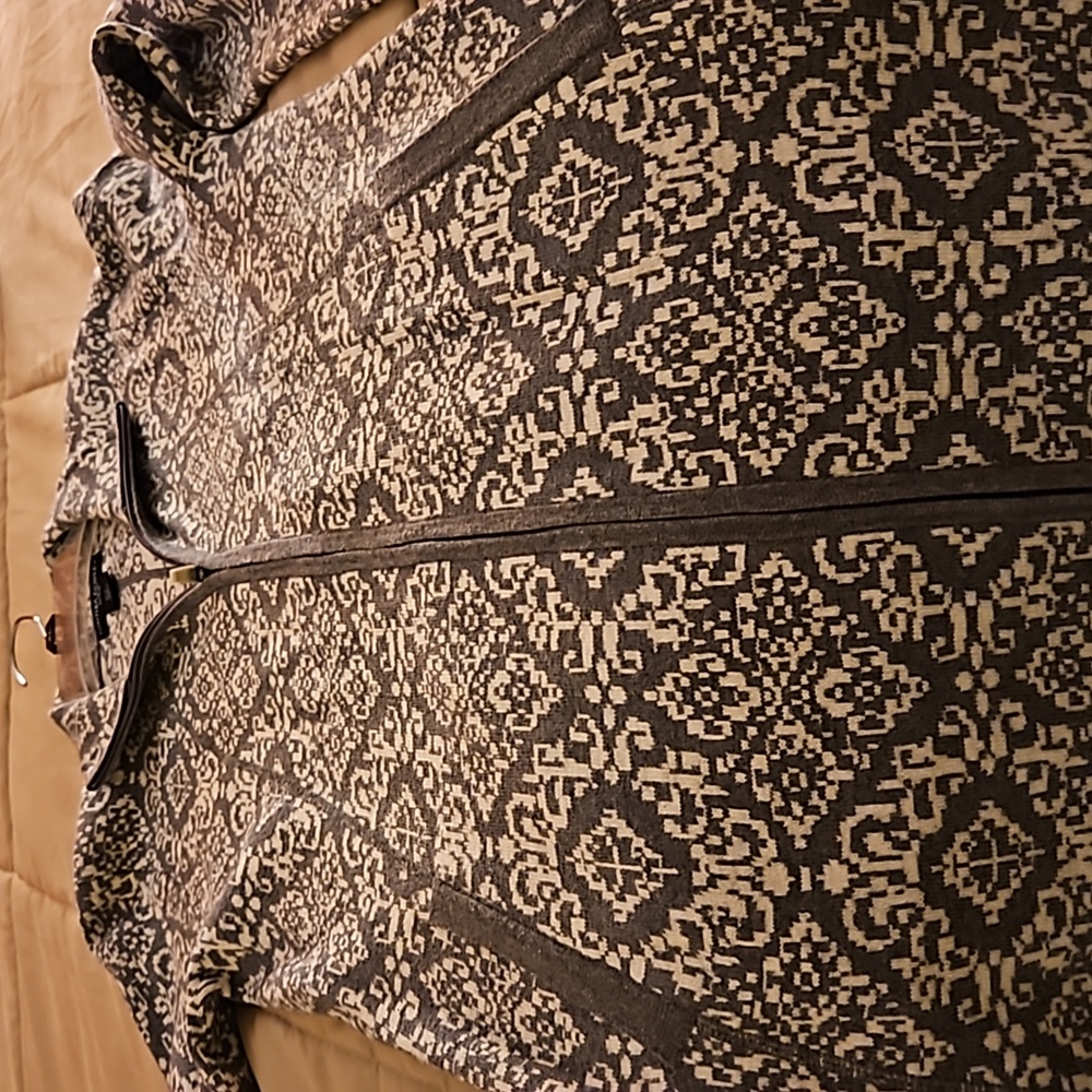 Sweater cardigan zip up long sleeve